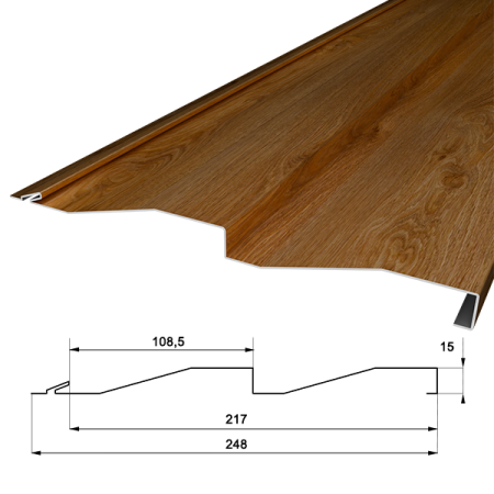 Металло сайдинг Корабельная доска фото