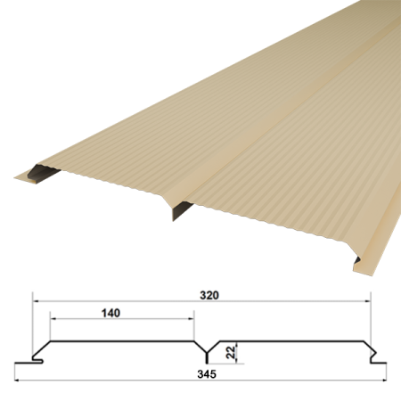 Металло сайдинг Экобрус микроволна фото