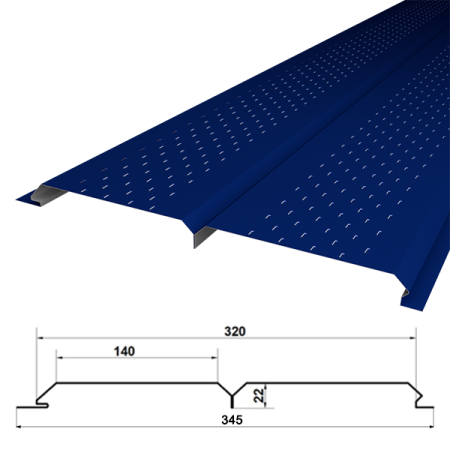 Металло сайдинг Экобрус с перфорацией фото