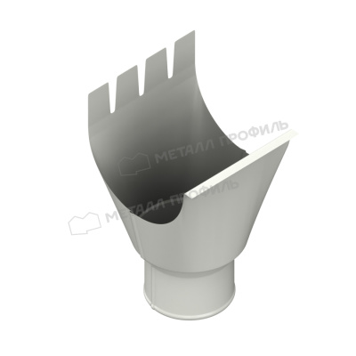 Врезка (Воронка выпускная Д125/(100) (Казань) 9003 сигнально-белый