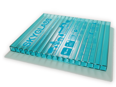 Сотовый поликарбонат( 04 ) SKYGLASS/СКАЙГЛАСС  Бирюза