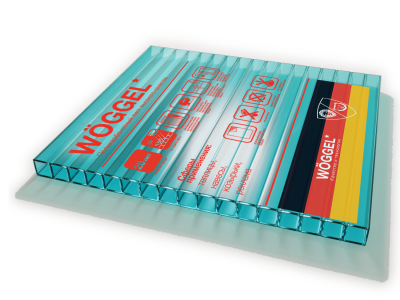 Сотовый поликарбонат( 04)  WOGGEL Бирюза