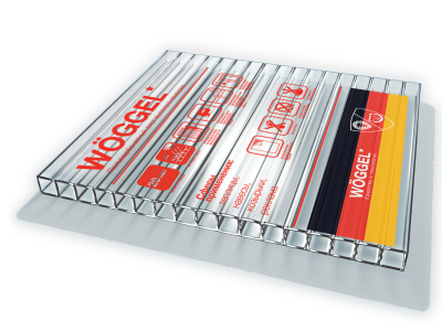 Сотовый поликарбонат( 08)  WOGGEL Прозрачный